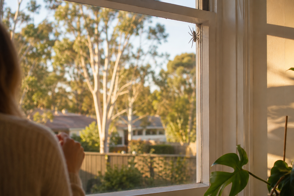 Peaceful view of trees through a clinic window in Perth